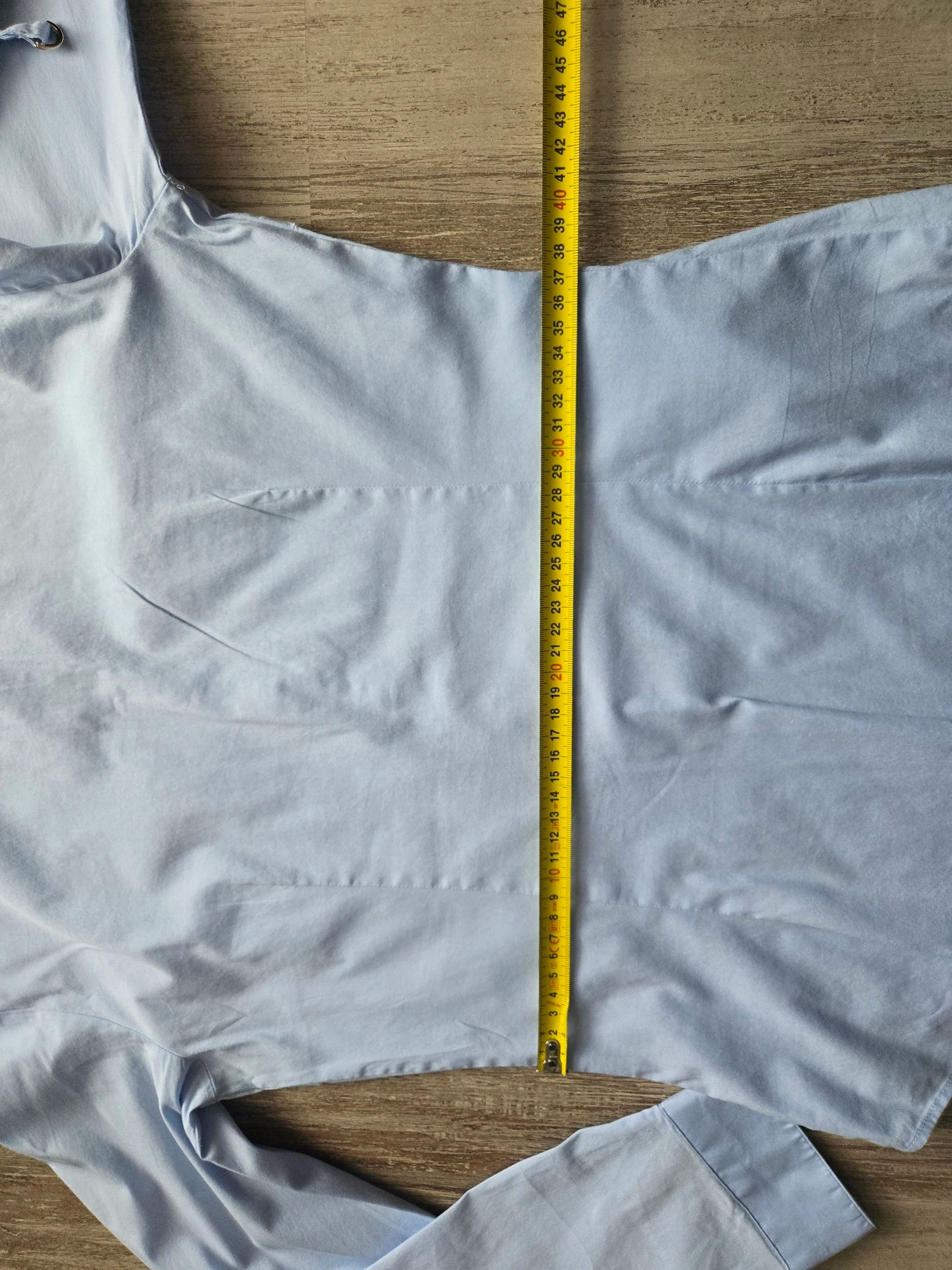Blusa azul cielo Zara mujer talla 38 – photo 7